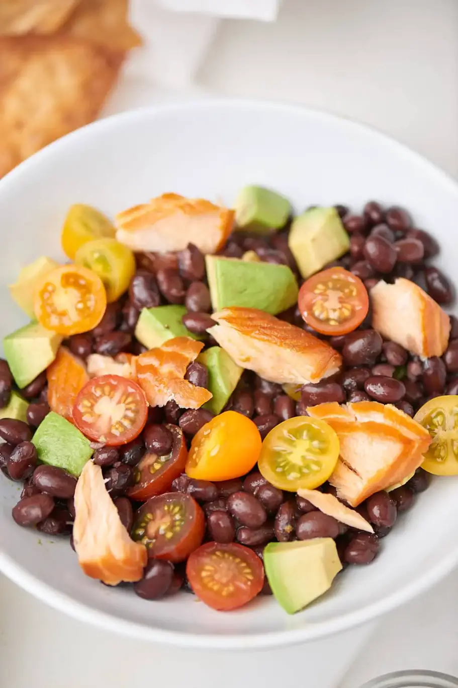 Spicy Salmon Black Bean Salad